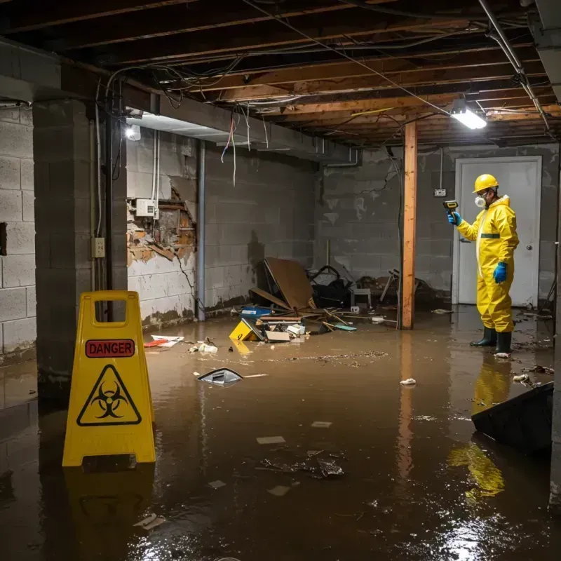 Flooded Basement Electrical Hazard in Savage, MN Property